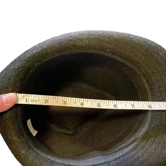 Simplicity Fedora Hat All Black Manhattan Wool & Polyester Fabric One Size - Picture 7 of 8